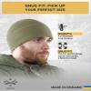 2SBR 2SABERS Fleece Winter Warm Watch Cap - Mens Outdoor Cold Weather Skull Beanie Hat Olive Green view 3