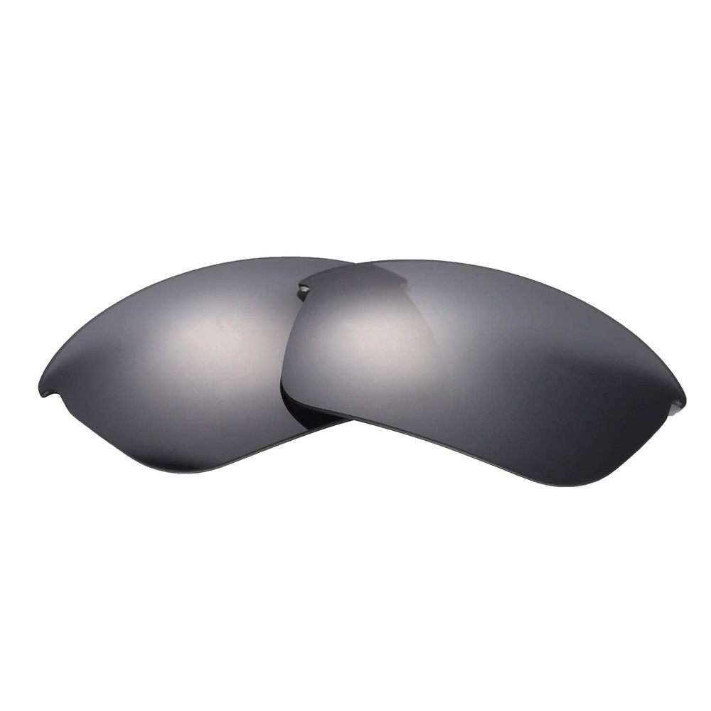 NicelyFit Polarized Replacement Lenses for Oakley Bottle Rocket Sunglasses Glass Frame (Black Iridium)