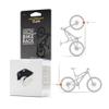 Hornit CLUG Bike Clip Storage Rack & Mount System - Worlds Smallest Bike Rack for Indoor/Outdoor Bike Storage - Won't Damage Rims, Tires - MTB Fits Tires 1.75" - 2.25" / 44-57mm - White/Orange view 1