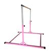 X-Factor 5 Ft Horizontal Bar Athletic Teens Adjustable Gymnastics 280 LB Capacity Children Junior Training Kip Bars Pink with 4' Ft x 8' Ft Gymnastic Mat Set view 3