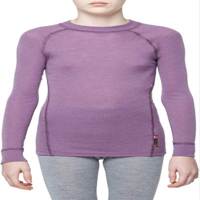 Thermowave - Merino Warm/Junior Merino Wool Thermal Shirt/Grapeade - from 4' 8" to 5'