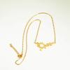 NOUMANDA Exquisite Chemical Hormone Molecular Science Necklace Laser Cutting Metal Oxytocin Pendant Jewelry for Women (gold) view 3