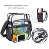 COVAX Clear Bag Stadium Approved, Clear Crossbody Messenger Shoulder Bag with Adjustable Strap for Concerts, Sports Events view 4