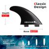 Abahub Surfboard Thruster Fins Set, Compatible with FCS Style Fin Box, Fiberglass Reinforced G5 Surf Fin for Surf Boards, Surfing Longboard, Shortboard, Comes with Screws, Wax Comb and Key, Black view 2