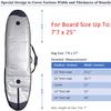 Abahub Premium 6'0 x 22 Surfboard Travel Bag, Foam Padded Surf Board Cover, Shortboard Carrying Bags for Surfing, Outdoor, Airplane, Car, Truck, DarkBlue view 2