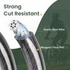 Titanker Bike Lock Cable,12mm Thick Security Cable with Loops Heavy Duty Steel Cable Vinyl Coated Bike Cable Lock Security Chain (4ft, 7ft, 15ft, 30ft) view 3