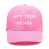 Custom Baseball Cap for Unique Gifts,Personalized Unisex Street Style Plain Hat with Snapback Hats Pink view 1