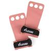 KAYANA 3 Hole Leather Gymnastics Hand Grips - Palm Protection and Wrist Support for Cross Training, Kettlebells, Pull ups, Weightlifting, Chin ups, Workout, & Exercise (Pink, Large) view 2