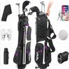 Golf Bag,4 Way Golf Bag Stand with Backpack Shoulder,6 Pockets Ping Golf Club Bag, 2 Bags in 1 for Women (4 Way-Blue) view 2