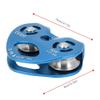 Climbing Pulley Alloy Constructed Single Swivel Rope Pulley Block for Hitch Tending Rigging Arborist Safety Equipment(Blue) view 2