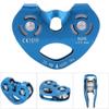 Climbing Pulley Alloy Constructed Single Swivel Rope Pulley Block for Hitch Tending Rigging Arborist Safety Equipment(Blue) view 3