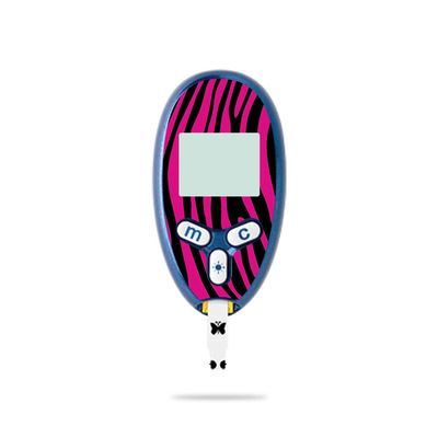 MightySkins Skin Compatible with Abbott Freestyle Lite - Pink Zebra | Protective, Durable, and Unique Vinyl Decal wrap Cover | Easy to Apply, Remove, and Change Styles | Made in The USA