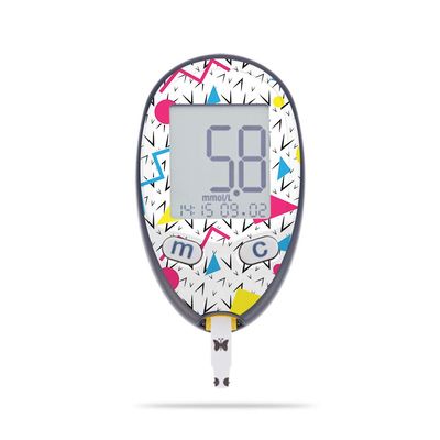 MightySkins Skin Compatible with Abbott Freestyle Freedom Lite - 90s Fun | Protective, Durable, and Unique Vinyl Decal wrap Cover | Easy to Apply, Remove, and Change Styles | Made in The USA