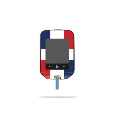MightySkins Skin Compatible with Abbott Freestyle Precision Neo - Dominican Flag | Protective, Durable, and Unique Vinyl Decal wrap Cover | Easy to Apply, Remove, and Change Styles | Made in The USA