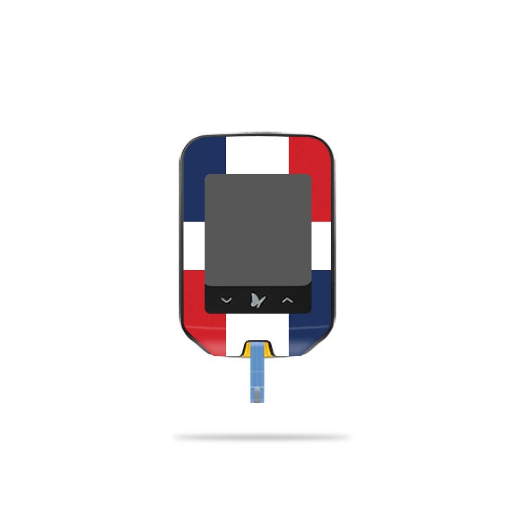 MightySkins Skin Compatible with Abbott Freestyle Precision Neo - Dominican Flag | Protective, Durable, and Unique Vinyl Decal wrap Cover | Easy to Apply, Remove, and Change Styles | Made in The USA