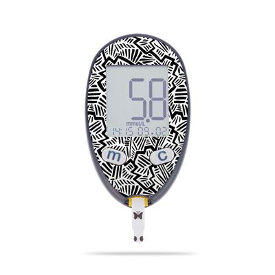 MightySkins Skin Compatible with Abbott Freestyle Freedom Lite - Abstract Black | Protective, Durable, and Unique Vinyl Decal wrap Cover | Easy to Apply, Remove, and Change Styles | Made in The USA