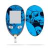 MightySkins Skin Compatible with Abbott Freestyle Freedom Lite - Blue Skulls | Protective, Durable, and Unique Vinyl Decal wrap Cover | Easy to Apply, Remove, and Change Styles | Made in The USA view 2