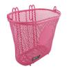 Biria Basket with Hooks, Front, Removable, Children Wire mesh Small Kids Bicycle Basket. can add Your Stickers, Diameter is 3", New, by BIRIA (Pink) view 1