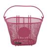 Biria Basket with Hooks, Front, Removable, Children Wire mesh Small Kids Bicycle Basket. can add Your Stickers, Diameter is 3", New, by BIRIA (Pink) view 2