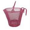 Biria Basket with Hooks, Front, Removable, Children Wire mesh Small Kids Bicycle Basket. can add Your Stickers, Diameter is 3", New, by BIRIA (Pink) view 4