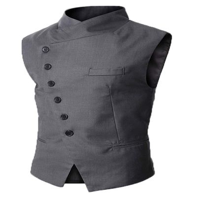 Everbeauty Waistcoat Men Tall Stylish Mens Sleeveless Waistcoat Stylish Dress Vest