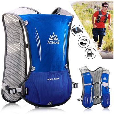 NARUTOO Lightweight Running Hydration Backpack, 5L 190g Running Hydration Vest for Women and Men Cycling Running Climbing Hiking Vest Pack (Blue)