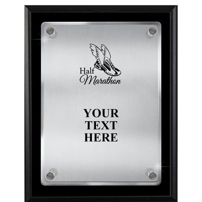 Crown Awards Half Marathon Plaques with Custom Engraving, 7x9 Half Marathon Racing Floating Plaque Award, Great Personalized Runner Gift Prime