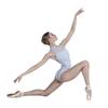 118141030 Mesh Sleeveless Ballet Leotards Button Back Fashion Leotards (S, Fog Blue) view 2