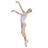 118141030 Mesh Sleeveless Ballet Leotards Button Back Fashion Leotards (S, Fog Blue) view 3