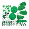 Fun Express Green School Spirit Assortment - Bulk 50 Piece Set - Hand clappers, Whistles, megaphones, pom-poms and More - School Spirit Supplies view 1