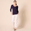 Amazon Essentials Women's Regular-Fit Lightweight Long-Sleeve V-Neck Sweater (Available in Plus Size), Dark Purple, 2X view 4