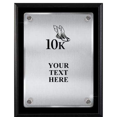10K Plaques with Custom Engraving, 7x9 10K Race Floating Plaque Award, Great Personalized Running Awards Prime