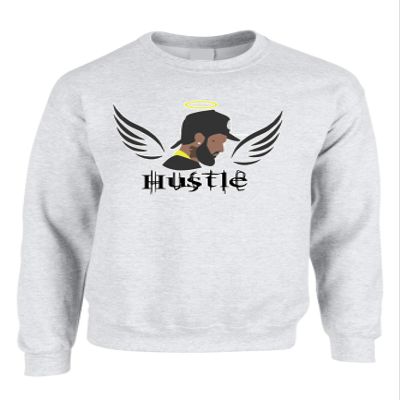 ALLNTRENDS Adult Sweatshirt Rip Fans Top Love Rest in Peace (M, Ash)