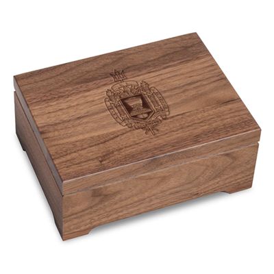 M. LA HART US Naval Academy Solid Walnut Desk Box