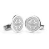 Boston University Cufflinks in Sterling Silver view 1