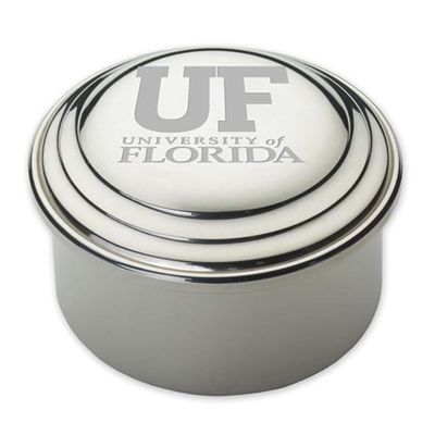 M. LA HART Florida Pewter Keepsake Box