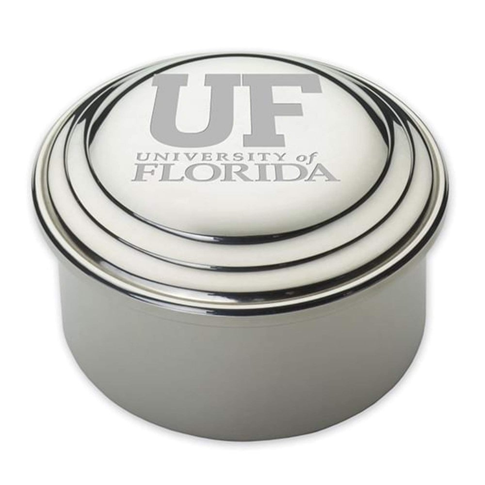 M. LA HART Florida Pewter Keepsake Box
