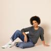 Amazon Essentials Women's Long-Sleeve Lightweight Crewneck Sweater (Available in Plus Size), Charcoal Heather, 2X view 4