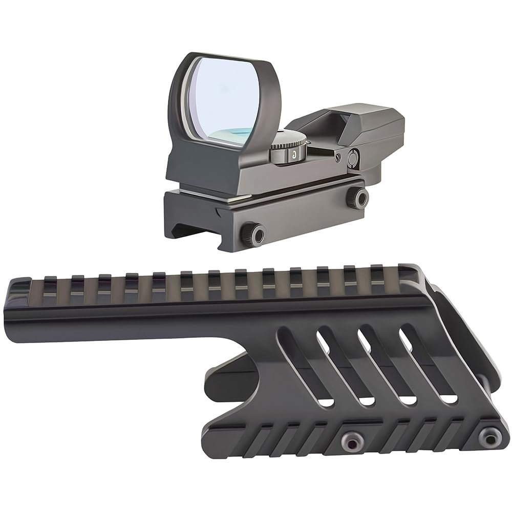 GOTICAL Saddle Scope Mount for 12GA 870 with Reflex Sight Red Green Reticles with Weaver Picatinny Rail Mount (Saddle Mount for 12GA)