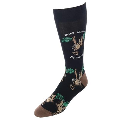Happy Sloth, Don't Rush (Black)