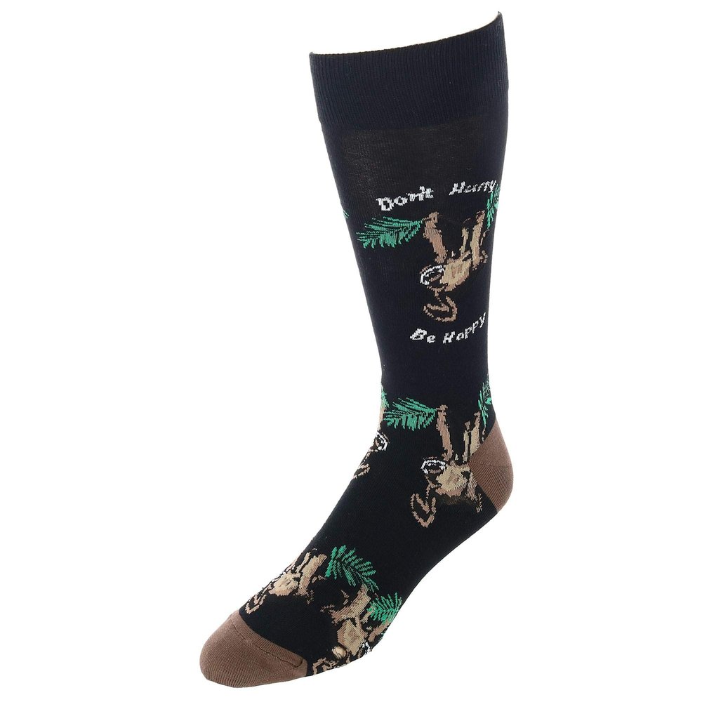 Happy Sloth, Don't Rush (Black)