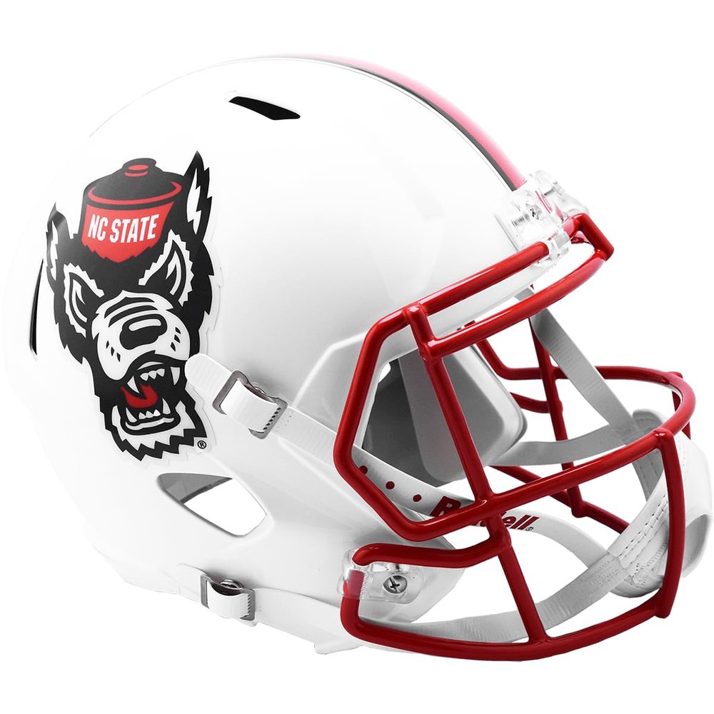 NCAA North Carolina State Wolfpack Helmet Full Size ReplicaHelmet Replica Full Size Speed Style Tuffy Design, Team Colors, One Size