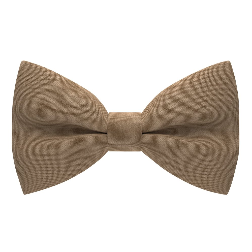 Bow Tie House Babies Classic Pre-Tied Bow Tie Formal Solid Tuxedo (Small, Peanut)