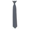 LUTHER PIKE SEATTLE Ties For Boys - Clip On Tie Woven Boys Ties: Neckties For Kids Formal Wedding Graduation School Uniforms (Grey)