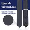 LUTHER PIKE SEATTLE Ties For Boys - Clip On Tie Woven Boys Ties: Neckties For Kids Formal Wedding Graduation School Uniforms (Grey) view 3