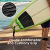 Abahub 3 Piece EVA Surfboard Deck Traction Pads with Kicker for Stomp Skimboards, Surf Boards, Funboard, Fish Board, Green view 3