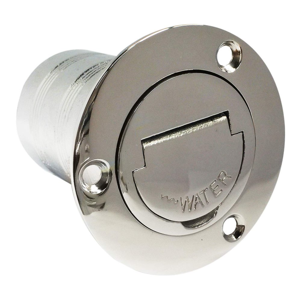 keehui Mirror- Polished 316 SS for 2''(50MM) Marine Boat Yacht Caravan Water Tank Deck Fill/Filler with Keyless Cap