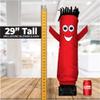 LookOurWay Air Dancers Mini Inflatable Tube Man Set - 29" Wacky Waving Inflatable Tube Guy with Blower for Desktop Advertising - Red view 2