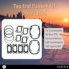 Snowmobile Top End Gasket Kit 09-710196 710196 Compatible with Ski-Doo mula 500 Skandic 500/503R view 2