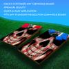 GRAPHIX Express - American Flag Cornhole Board Wrap - C22 American Flag Skull - Laminated Weatherproof Vinyl Decal - Easy Bubble-Free Application - Stickers Dimensions: 2' x 4' - Set of 2 view 3
